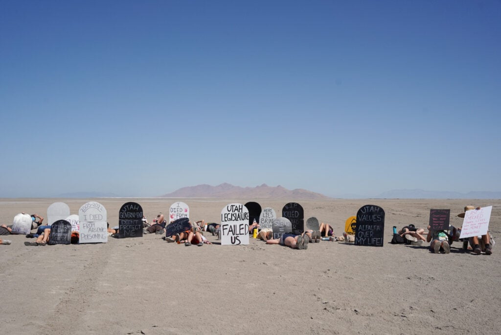 Group of people protesting
